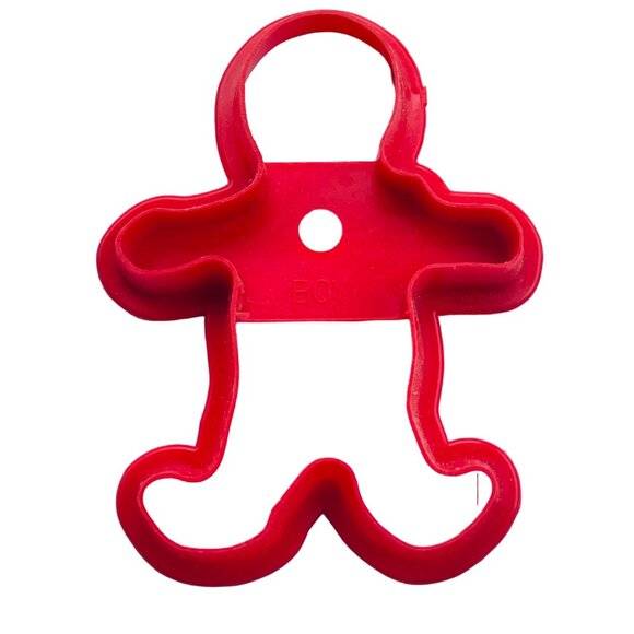 Red Boy Shaped Cookie Cutter For Baking & Crafts Vintage - Picture 1 of 3